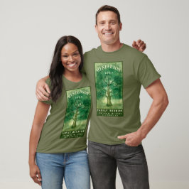 Camiseta Russo da Reunião da Família de Árvore de Oak Water