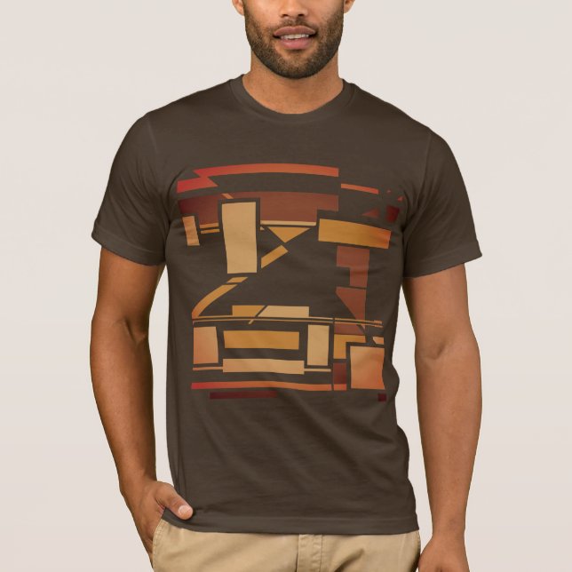 Camiseta Rust Burnt Orange Brown Southwest Art inspirado (Frente)