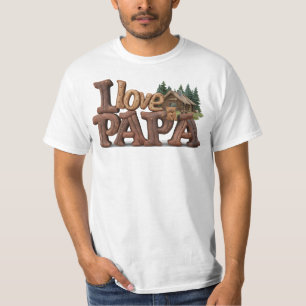 Camiseta *~* Rustic AP86 I AMO Dia de os pais PAPA