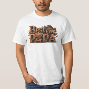 Camiseta *~* Rustic AP86 MELHOR Dia de os pais DE PAPA NUNC
