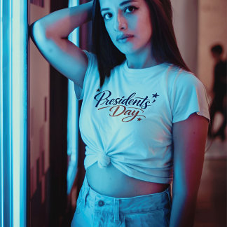 Camiseta Rustic Hand Drawn Presidents Day Typography Art