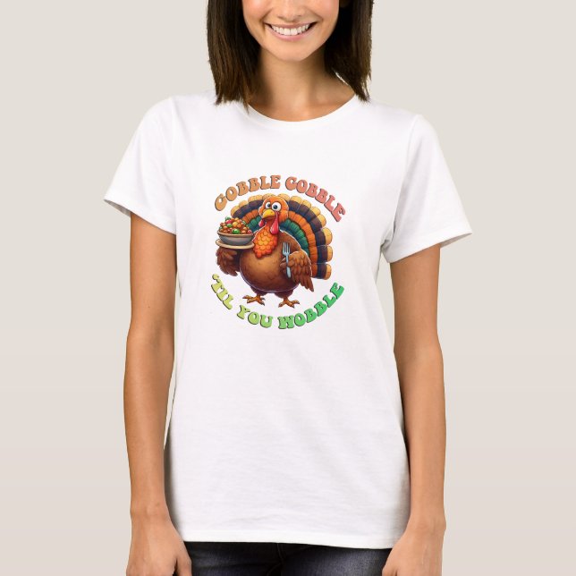 Camiseta Rustic Thankanding Pumpkin Watercolor Autumn (Frente)