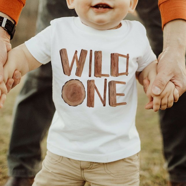 Camiseta Rustic Wild One primeiro aniversario (Criador carregado)