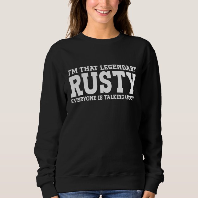 Camiseta Rusty Nome Pessoal Nome Funny Rusty (Frente)