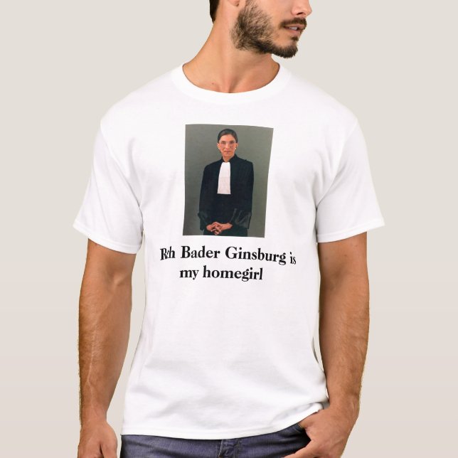 Camiseta Ruth Bader Ginsburg é meu homegirl (Frente)