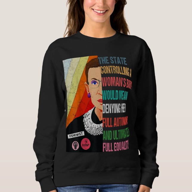 Camiseta Ruth Bader Ginsburg My Body My Choice Pro Choice P (Frente)