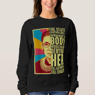 Camiseta Ruth Bader Ginsburg Pro Choice My Body My Choice F