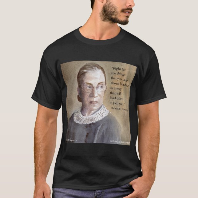 Camiseta Ruth Bader Ginsburg & Quote (Frente)