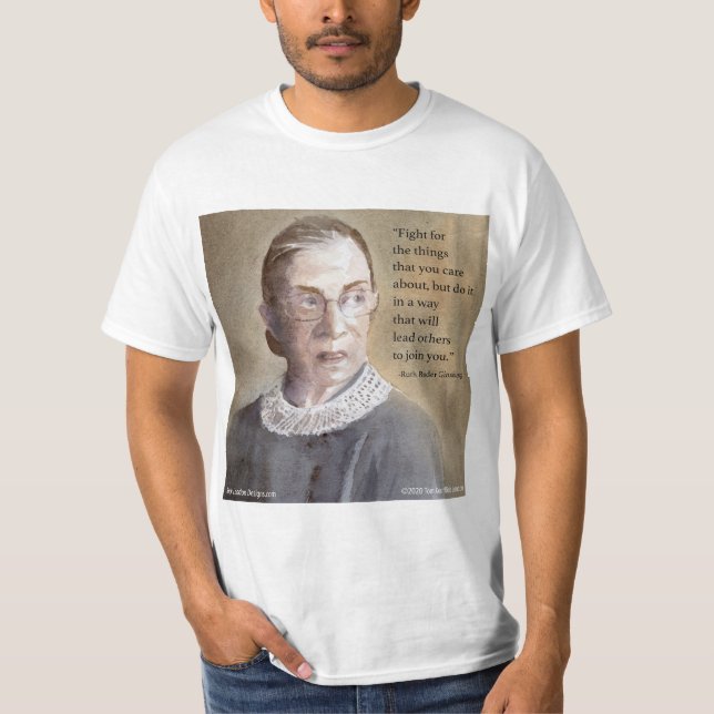 Camiseta Ruth Bader Ginsburg & Quote (Frente)