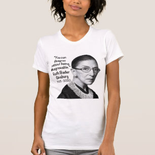 Camiseta Ruth Bader Ginsburg RBG Citação de Honra do Memo