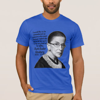 Camiseta Ruth Bader Ginsburg RBG Citação de Honra do Memori