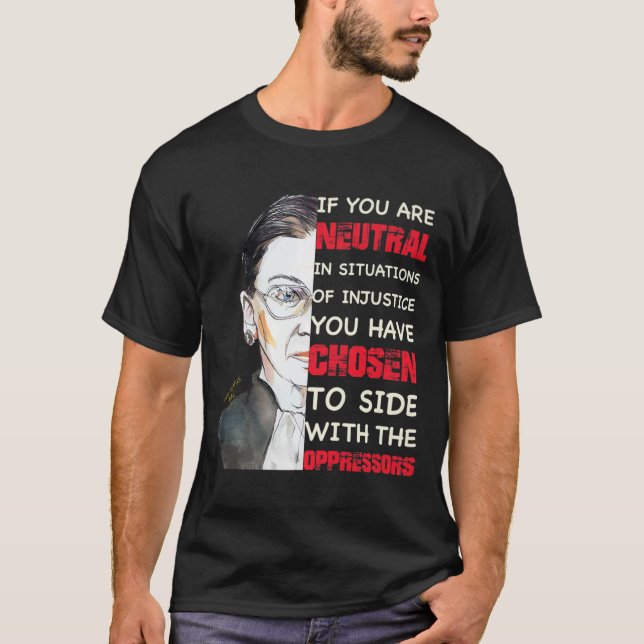 Camiseta Ruth Bader Ginsburg RBG notório - feminista das (Frente)