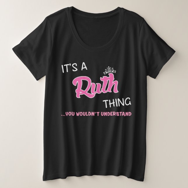 Camiseta Ruth coisa que você não entenderia o nome (Frente do Design)