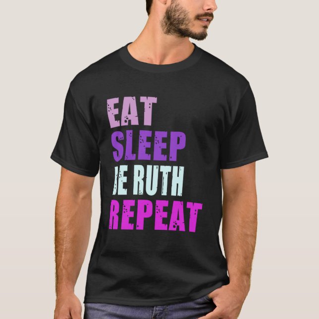 Camiseta Ruth Coma Dormir Repita Ruth (Frente)