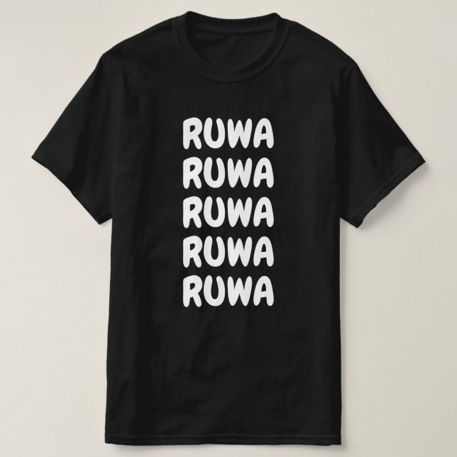Camiseta Ruwa - Água em Hausa (Frente do Design)