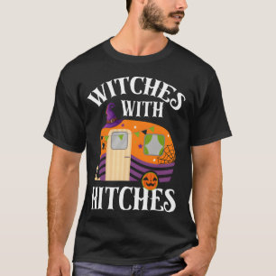 Camiseta Rv Camping Camper Halloween Bruxas Com Reboques f