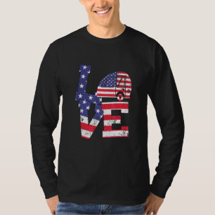 Camiseta RV Camping Patriotic Campfire 4 De Julho Americano