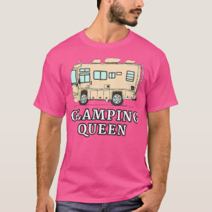 Camiseta Rv Motorhome Glamping Queen