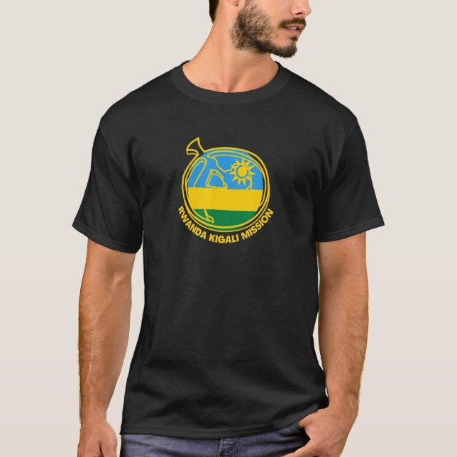 Camiseta Rwanda Kigali LDS Mission Proud Mormon Missionary (Frente)