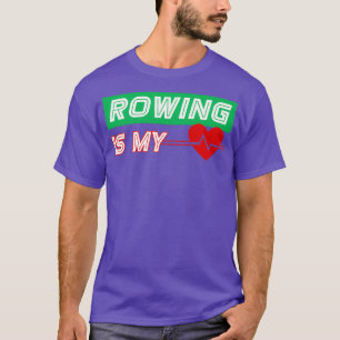 Camiseta Rwing É Meu Cardíaco Engraçado Aniversário Natal V