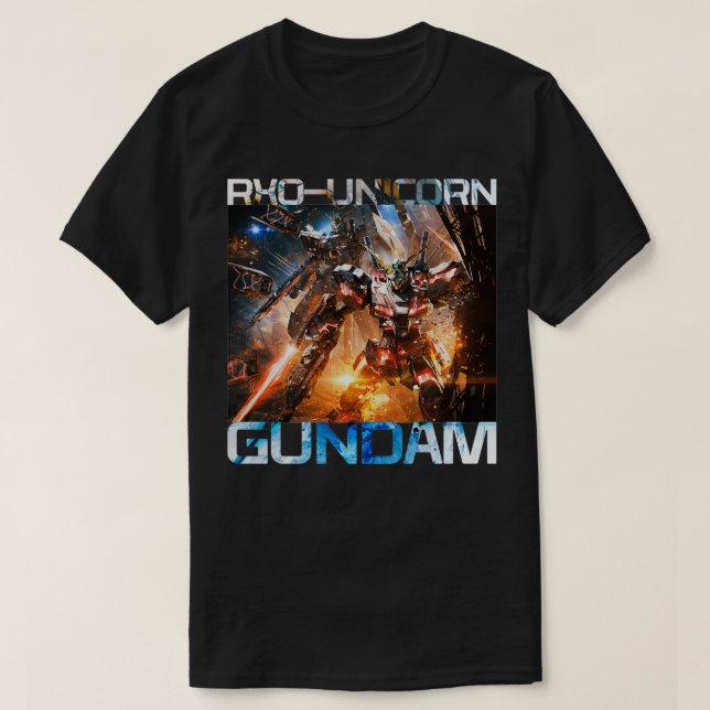 Camiseta RX0 Unicorn Gundam (Frente do Design)