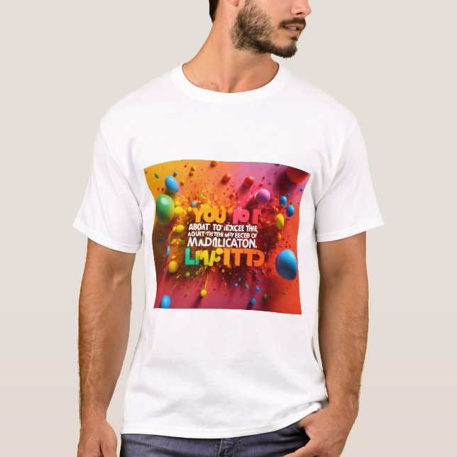 Camiseta "Rx Psicodélico: Excesso De Médios" (Frente)