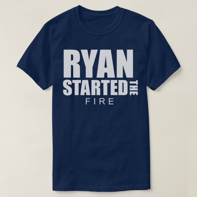 Camiseta Ryan começou o fogo (Frente do Design)
