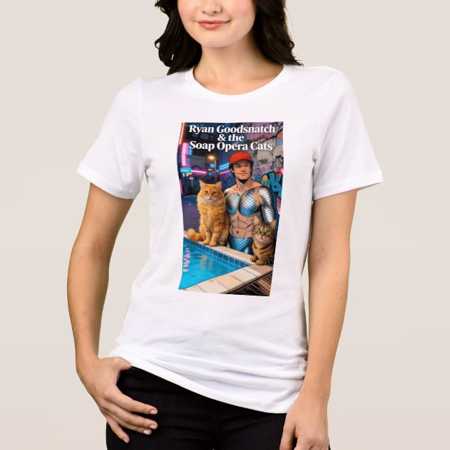 Camiseta Ryan Goodsnatch & os Soap Opera Cats (Frente)