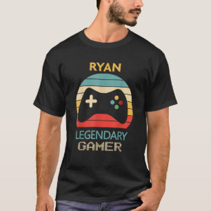 Camiseta Ryan Name Gift Personalizado Gamer Legendário