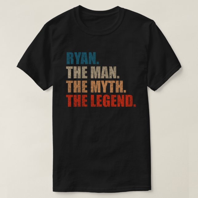 Camiseta Ryan O Homem O Mito A Lenda (Frente do Design)