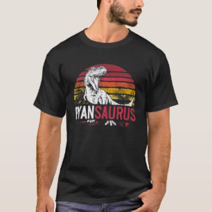 Camiseta Ryan Saurus Funny Personalizado Dinossauro T Rex N