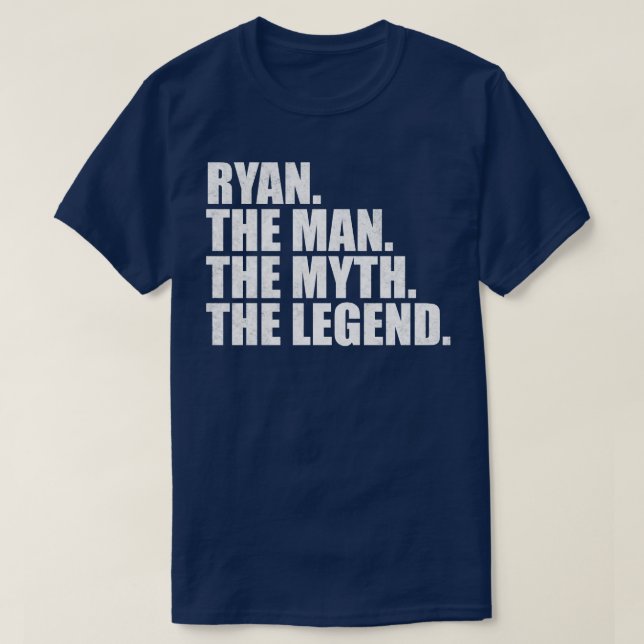 Camiseta RyanRyan Nome Ryan Nome nome dado (Frente do Design)