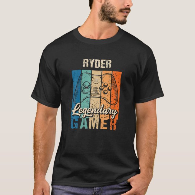 Camiseta Ryder Name Gift - Personalized Legendary Gamer (Frente)