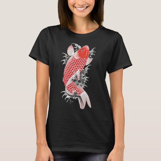 Camiseta Ryu Ga Gotoku Akira Nishikiyama Koi Fish Tattoo (Frente)