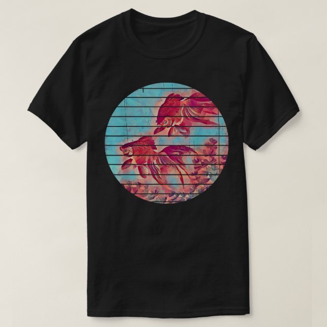 Camiseta Ryukin Goldfish Japan Japanese Art  (Frente do Design)