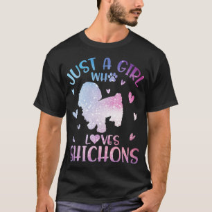 Camiseta S26Compro Feliz Dia da Mãe Cachorro Shichon