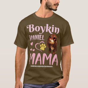 Camiseta S26S Feliz Dia da Mãe Boykin Spaniel Dog Lover