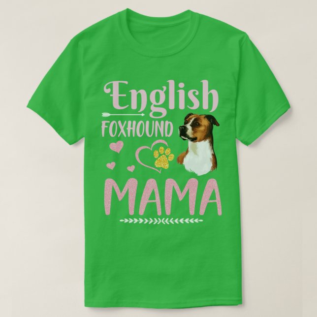 Camiseta S26S Feliz Dia da Mãe Inglês Cão de Ferro (Frente do Design)