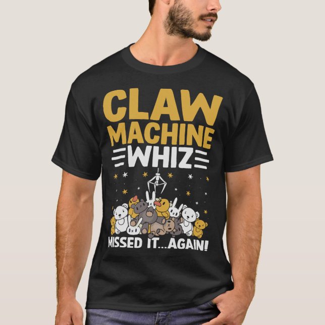 Camiseta S2 Claw Machine Arcade Plush Grabber (124) (Frente)