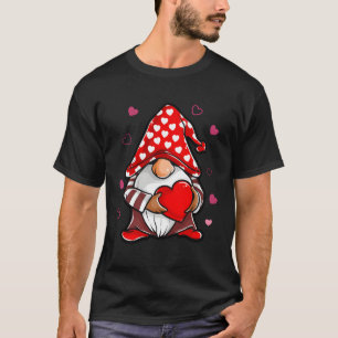 Camiseta S Day Gnomo Love Holding Red He