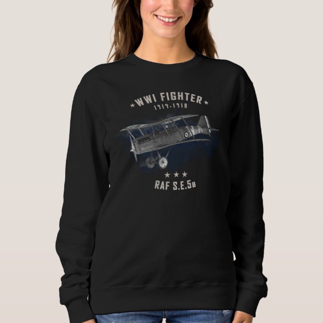 Camiseta S E 5a Aeronave de combate à WWI RAF (Frente)