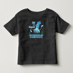 Camiseta S é de Lula - desenho animado - aprendendo alfabet