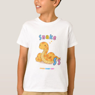 Camiseta “S é de Snake” Alfabeto – Cresça Todos os