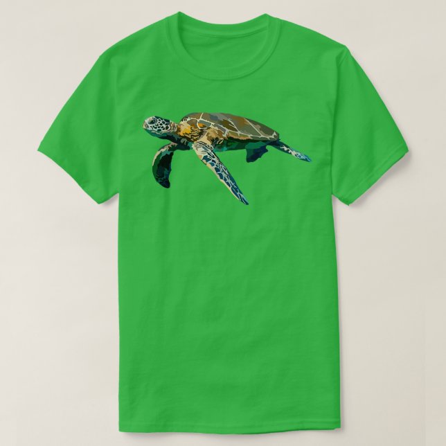 Camiseta S é para a Tartaruga do Mar (Frente do Design)