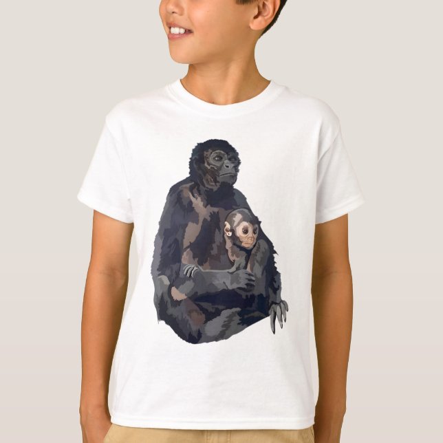 Camiseta S é para o Macaco-Aranha (Frente)