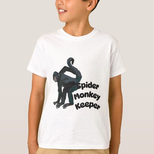 Camiseta S é para o Spider Monkey Keeper (Frente)