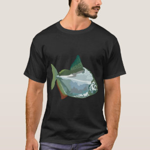 Camiseta S é para Peixe Dólar de Prata,Peixe Dólar de Prata