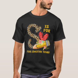 Camiseta S é Para Professor De Educação Especial Leopardo V