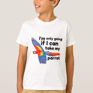 Camiseta S é para Scarlet Macaw