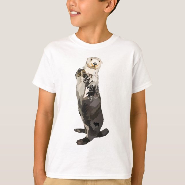 Camiseta S é para Sea Otter (Frente)